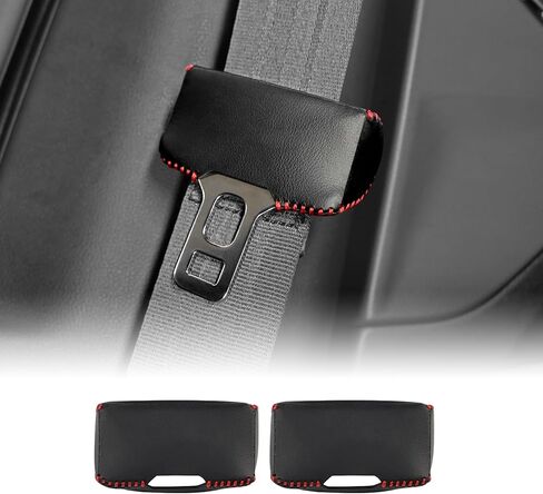 KUNGKIC Car Safety Belt Buckle Covers For 2023 2024 Subaru Crosstrek italian Alcantara Style Seat Belt Clips Cover Anti-Scratch Seat Belt Buckle Protector Car Interior Accessories 2 Pcs in Kuwait