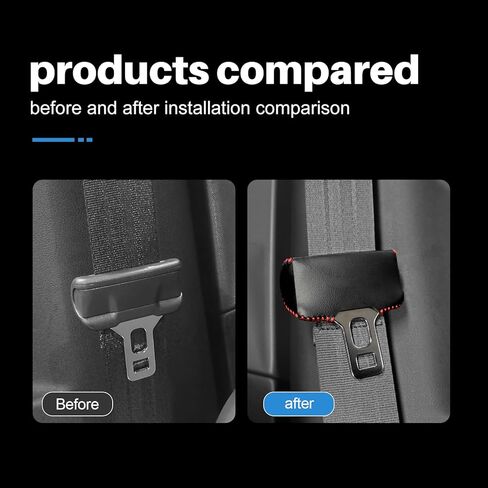 KUNGKIC Car Safety Belt Buckle Covers For 2023 2024 Subaru Crosstrek italian Alcantara Style Seat Belt Clips Cover Anti-Scratch Seat Belt Buckle Protector Car Interior Accessories 2 Pcs in Kuwait