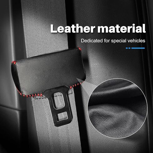 KUNGKIC Car Safety Belt Buckle Covers For 2023 2024 Subaru Crosstrek italian Alcantara Style Seat Belt Clips Cover Anti-Scratch Seat Belt Buckle Protector Car Interior Accessories 2 Pcs in Kuwait