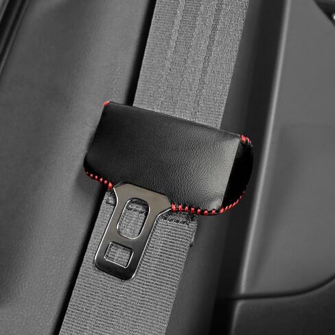 KUNGKIC Car Safety Belt Buckle Covers For 2023 2024 Subaru Crosstrek italian Alcantara Style Seat Belt Clips Cover Anti-Scratch Seat Belt Buckle Protector Car Interior Accessories 2 Pcs in Kuwait