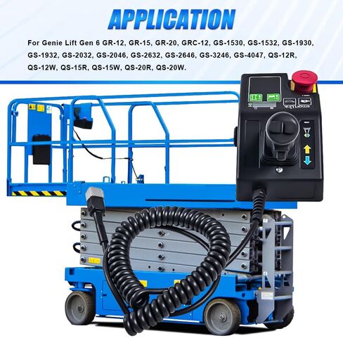 صندوق التحكم 1256727 1256727GT متوافق مع Genie Lift Gen 6 GR-12 15 20، GRC-12، GS-1530 1532 1930 1932، QS-12R 12W 15R 15W 20R 20W in Kuwait