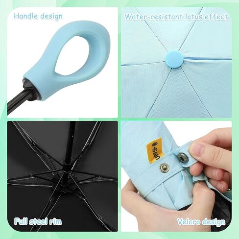 2-Pack Travel Mini Compact Umbrella Parasol UV Sun Protection 50+ Small Umbrellas/Portable Totes Umbrella/Lightweight Pocket Purse Umbrella for Men Women Kids Rain & Sunproof Fits in Purse/Backpack in Saudi Arabia