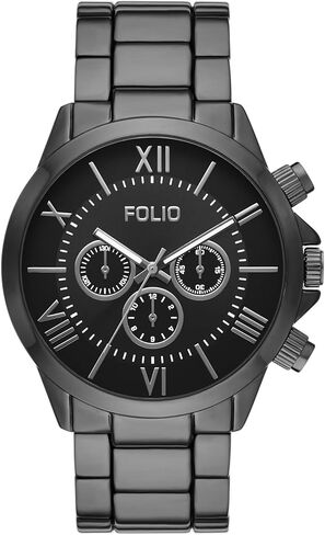 Folio Men's -Tone Watch, Bracelet and Accessories Gift Set in Kuwait