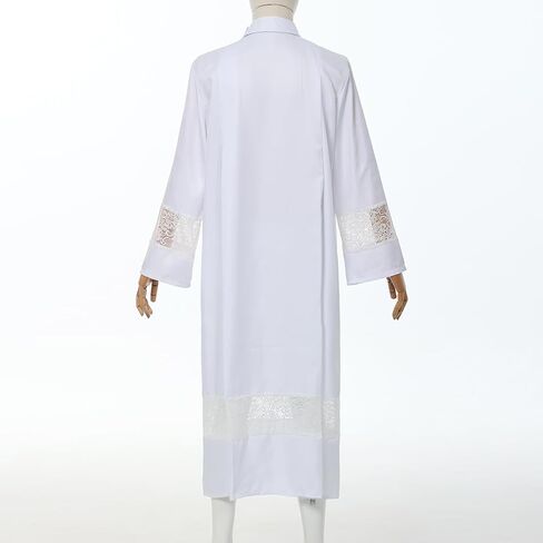Catholic Church Priest ALB White Linen Lace Pleated Vestment Robe in Kuwait