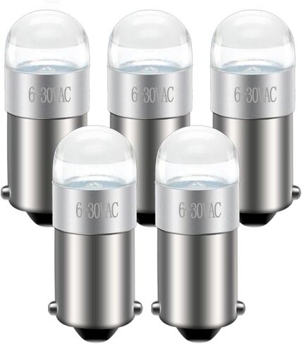 Ruiandsion BA9S Interior Map Led Light White 1891 Car Bulb for Glove Box Instrument Panel Lamps（pack of 2） in Saudi Arabia