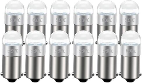Ruiandsion BA9S Interior Map Led Light White 1891 Car Bulb for Glove Box Instrument Panel Lamps（pack of 2） in Saudi Arabia