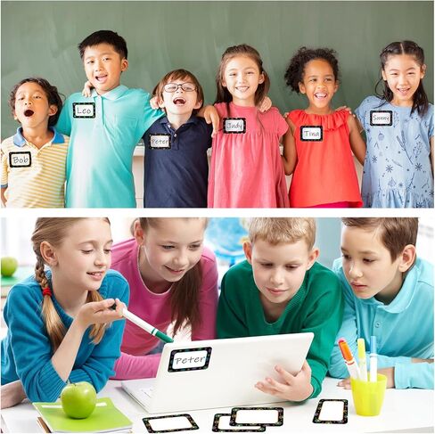 48 Pcs Name Tags for Classroom Dots on Black Name Tags Dots Flat Name Plates Dots Name Labels Space Creative Name Tag for School Bulletin Board Scrapbooking Gift Tag in Saudi Arabia