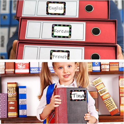 48 Pcs Name Tags for Classroom Dots on Black Name Tags Dots Flat Name Plates Dots Name Labels Space Creative Name Tag for School Bulletin Board Scrapbooking Gift Tag in Saudi Arabia