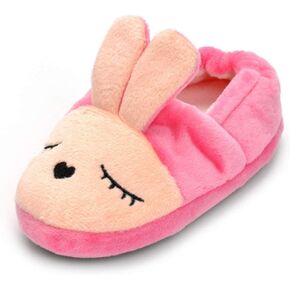 Toddler Girls Slippers Pink House Shoes Anti Slip Memory Foam Slippers for Girls