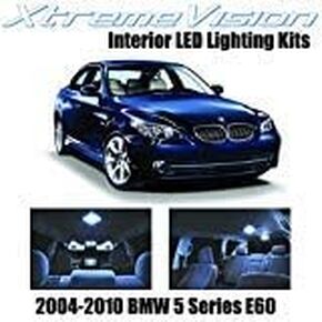 XtremeVision Interior LED for BMW 5 Series E60 2004-2010 (17 Pieces) Cool White Interior LED Kit + Installation Tool