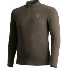 قميص TUO Kinetic Merino 250 1/4 بسحاب بطبقة أساسية - دفء متعدد الاستخدامات، ماص للرطوبة، مقاوم للرائحة، ومريح