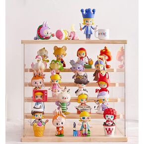 Clear Acrylic Display Case for Action Figure Funko Pop Pop mart Collectibles ,Display Stand Riser Shelf with 1 Steps,Display Cases for Figure Toy Collectibles(12.5 x7 x10.4 inch) (1 Layer)