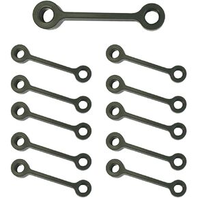 Boxer 10 Pack Rope Tensioner, Line Cord Adjuster for Tents, Tarps, Truck, RV, Trailers, Camping, Hiking, Dog Bone Shape