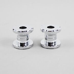 4 PCS a Pack Chrome Solid Handlebar Damper Bushing Kit Fits for Harley Davidson 18-Later Softail, 83-Later Touring