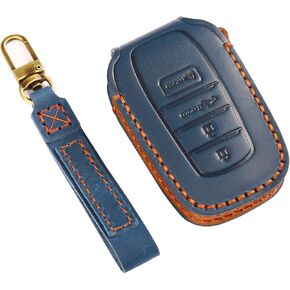 متوافق مع غطاء Toyota Tundra Key Fob من الجلد الفاخر، غطاء حماية مفتاح Fob، حامل جهاز التحكم عن بعد الذكي