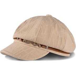 Women Fashion Newsboy Cap 8 Panel Beret Hat Bakerboy Hat Cabbie Pageboy Hat