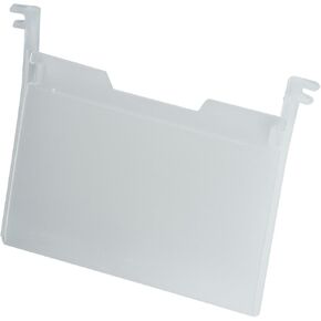 Akro-Mils 35010 Plastic Tote Label Holder for Akro-Mils Nest and Stack and Akro-Grid Totes, Clear, (6-Pack)