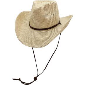 Womens Straw Cowboy Hat Mens Western Cowboy Hat Beach Sun Hat for Men & Women Portable Cowgirl Hats Summer Panama Hat