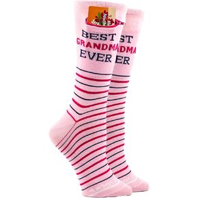 Fashion Print Crew Socks for Men & Women - Anti Theft Novelty Dress Socks w/Hidden Zipper Pocket