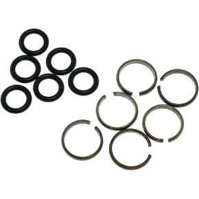 Maxmoral 6 Sets 1/2" Impact Wrench Socket Retainer Rings with O-ring Fits Replacement Impact Wrench Square Drive Socket Retainer Ring