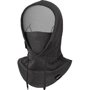 Balaclava Ski Mask, Warm Soft Face Mask with Hood Neck Warmer Scarf for Men Women