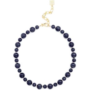 ZENZII Multi-size Glass Beaded Collar Necklace