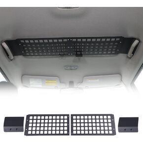 Inner Roof MOLLE Panel Bracket Compatible with Toyot@ FJ Cruiser 2007-2021, Overhead MOLLE Panel Storage, Front Roof Hanging Bag Rack Holder (Front)