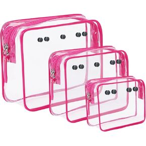 4 Packs Clear Bogg Beach Tote Bag Accessories suitable for Bogg Bag Insert Bag Travel Cellphone Makeup Clean Toiletry Brush Organizer Cosmetic Divider Storage Inner Pouch (white)