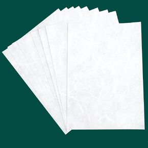 Blank Rice Paper, White Paper, Printable Rice Paper for Decoupage, Plain Rice Paper, A4 Mulberry Paper for Decoupage, Rice Paper for Decoupage, Printable Rice Paper for Inkjet Printer 35GSM (10)