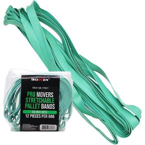 BoxerTool Pro Movers Band 36-Pack - Extra Large Rubber Bands for Moving Blankets, Trash Can, and Furniture, 30in, 36in & 42in - Variety Pack