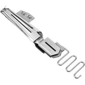 CoCud Sewing Machine Binder, 1-1/2" Inlet 7/16" Outlet, Stainless Steel Single Covered Edge Flat Seamer Folder Binding Attachment Tape Binder