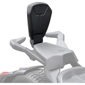 SAUTVS Black Foldable Passenger Backrest for Can-Am Ryker, Cast Aluminum Black Sport Passenger Back Rest Kit for Can Am Ryker 600 900 & Ryker Rally 2019-2023 Accessories (Replace #219400843)