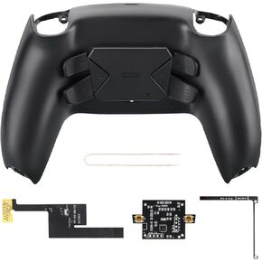 TOMSIN Programmable Remap Back Paddles Kit for PS5 Controller BDM 010 & BDM 020, 4 Black Upgrade Back Button Attachment for PS5 Controller(Model 010&020)