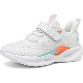 JMFCHI Kids Sneakers Fashion Comfortable Casual Athletic Tennis Shoe Breathable Lightweight Slip on Sports Shoes