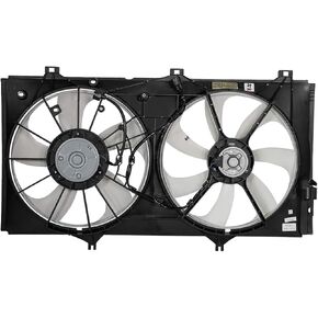 DNA Motoring OEM-RF-0265 TO3115165 Factory Style Radiator Cooling Fan Assembly Replacement,Black
