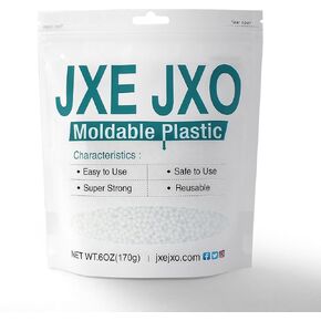 Moldable Plastic Thermoplastic Beads 8OZ, White