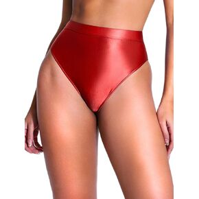 Kaei&Shi High Waisted Rave Bottom,High Cut Brazilian Cheeky Panties,Tummy Control Underwear Festival Shorts