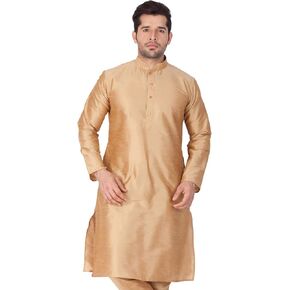 Elina fashion Men's Tunic Banglori Silk Kurta Pajama Set Indian Traditional Wear