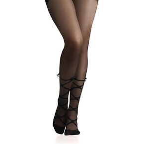 Benefeet Sox Womens Sheer Tights High Waist Sexy Lace Pantyhose Transparent Stockings Nylon Silk See Through Thin Long Socks