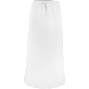 Almere Cotton Maxi and Mini Skirt Elasticated Drawstring Waist Fully Lined