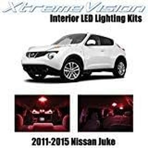 مصابيح LED داخلية XtremeVision لسيارة نيسان جوك 2011-2015 (6 قطع) مجموعة مصابيح LED داخلية بيضاء رائعة + أداة تثبيت in Saudi Arabia