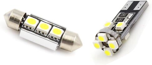 X AUTOHAUX 13pcs DC 12V Canbus Error Free White Car Dome Map Reading LED Light Interior Kit for Audi S4 B8 2009-2012 A5 S5 8T3 2008-2012 in Saudi Arabia