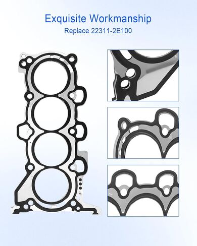 Engine Cylinder Head Gasket Fit for Kia Soul Forte 5 Hyundai Elantra Tucson Kona 2.0L 2017-2021 Replace 22311-2E100 in Saudi Arabia