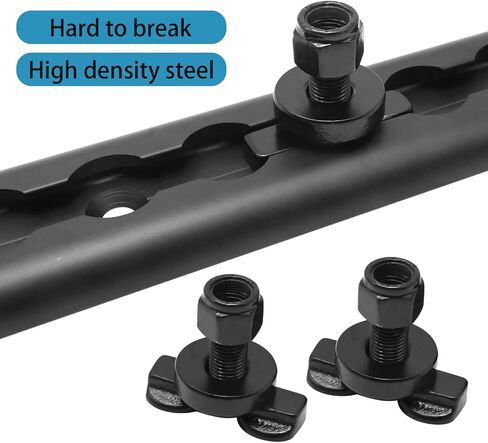 8pcs Double Lug Threaded Stud Nut with L Track Rail for Pickup, Truck, RV, ATV, 6000 LBS Heavy Duty Steel in Saudi Arabia