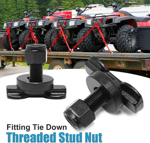 8pcs Double Lug Threaded Stud Nut with L Track Rail for Pickup, Truck, RV, ATV, 6000 LBS Heavy Duty Steel in Saudi Arabia