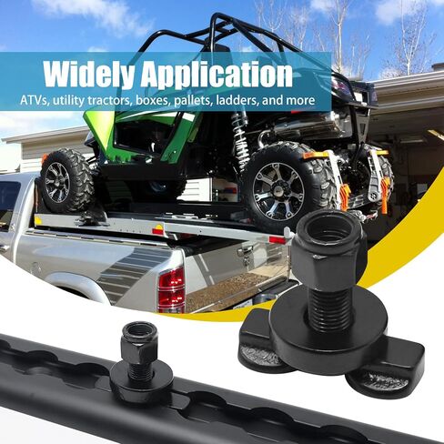 8pcs Double Lug Threaded Stud Nut with L Track Rail for Pickup, Truck, RV, ATV, 6000 LBS Heavy Duty Steel in Saudi Arabia
