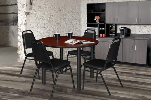 Regency Restaurant Stack Chair (4 Pack), Black in Kuwait