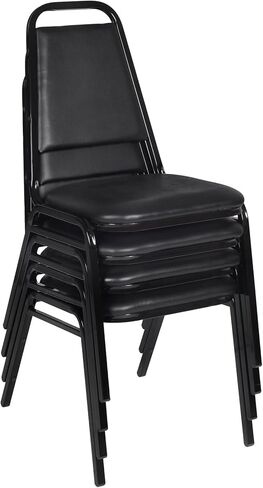 Regency Restaurant Stack Chair (4 Pack), Black in Kuwait