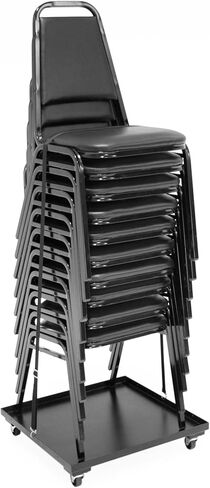 Regency Restaurant Stack Chair (4 Pack), Black in Kuwait