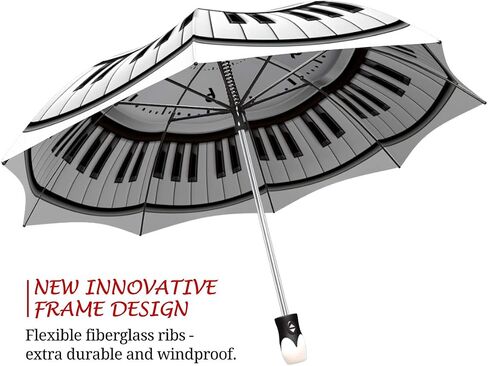 Travel Umbrella Lightweight Rain - Portable Compact Umbrella - Designer Umbrella for Women and Men - Auto Open Close - Stylish Clock Umbrella Black and White - Small Folding Umbrella in Saudi Arabia